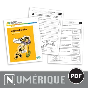 Français 1 - Lire des phrases - Version numérique