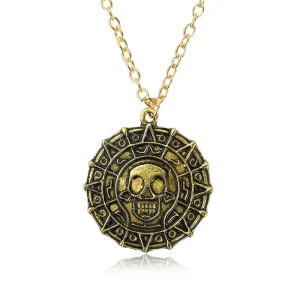 Collier pirate fille à médaillon