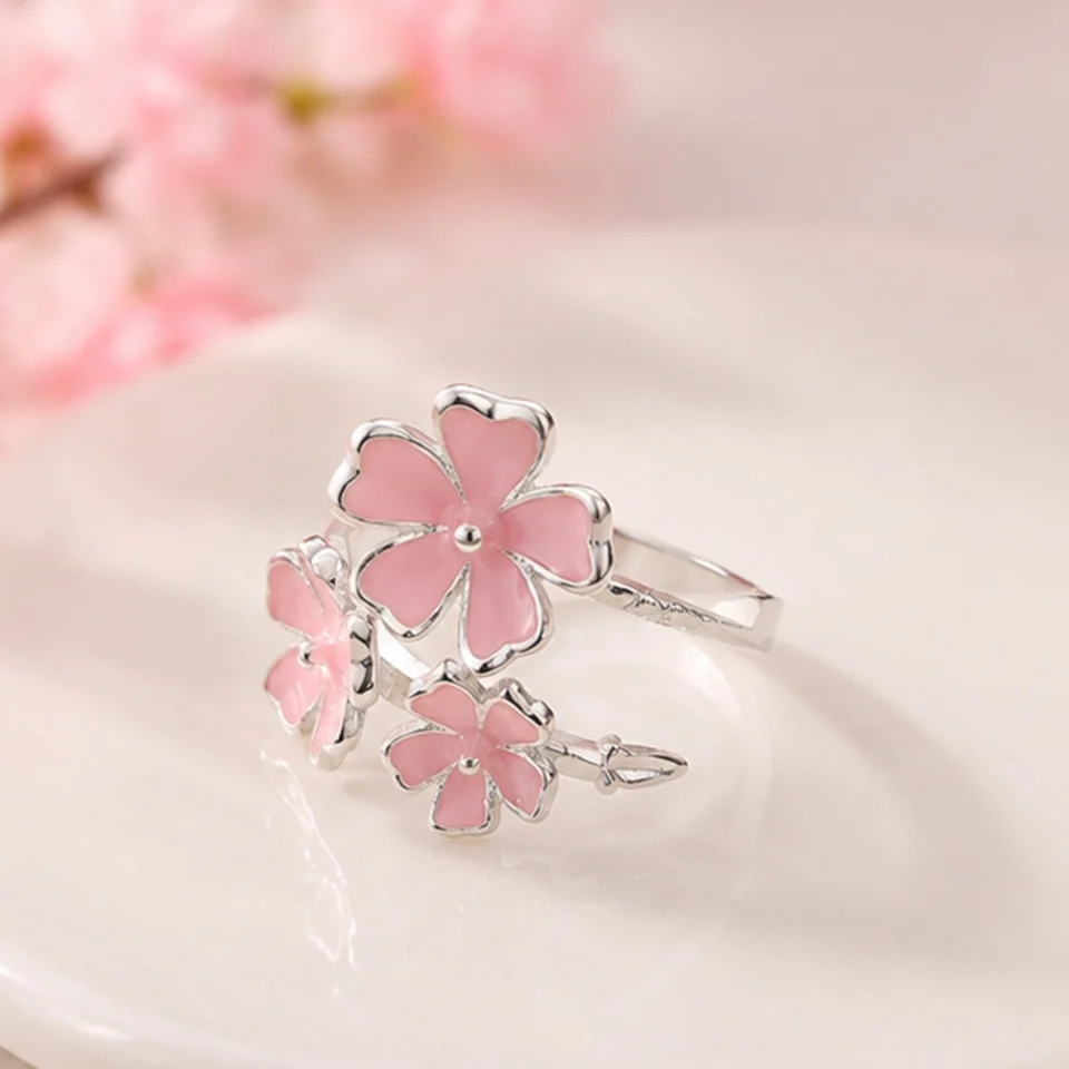 Bague trio de fleur de sakura 🌸 – Image 2