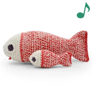 Boite à Musique Poisson en crochet 100% coton bio