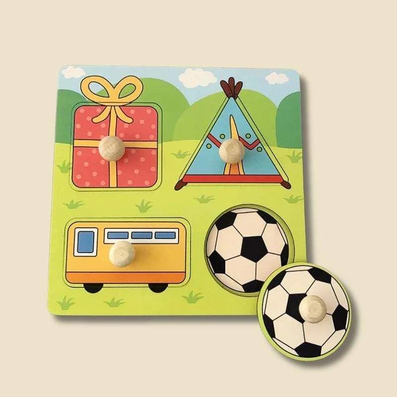 Jeux Montessori Bois 2 ans | Mon Premier Puzzle – Motricité & Observation – Image 7