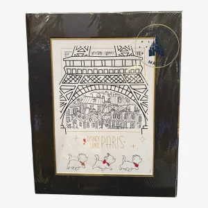 Lithographie Les Aristochats Tour Eiffel — Disneyland Paris