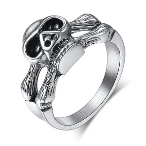 Bague Pirate tete de mort pour Femme