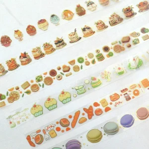 Lot de 2 washi tapes thème gourmandise